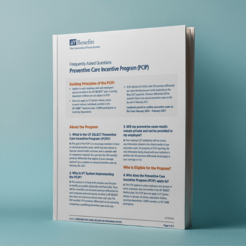 UT System's Frequently Asked Questions about the Preventive Care Incentive Program