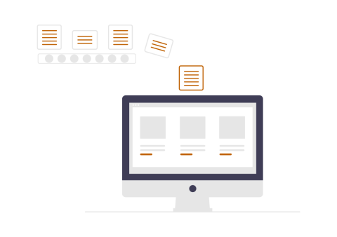 Collections or Playlists presentation format graphic