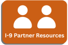 orange button that reads "I-9 Partner Resources"