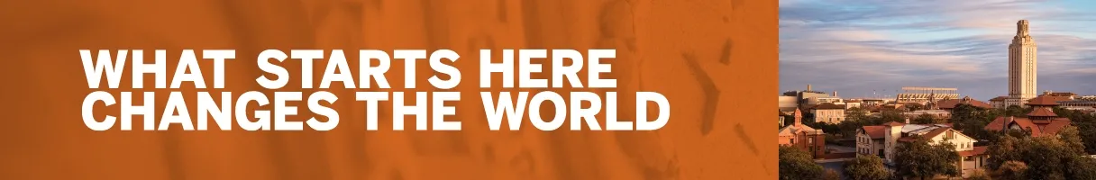 banner that reads, "what starts here changes the world."