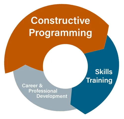 Constructive programing, skills training, career & professional development learning cycle