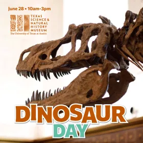 graphic for Dinosaur Day at the Texas Science and Natural History Museum