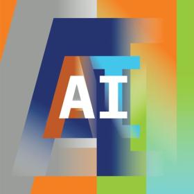 colorful graphic with the letters "AI" in the middle