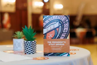 picture of the 2023 President's Staff Award Program booklet